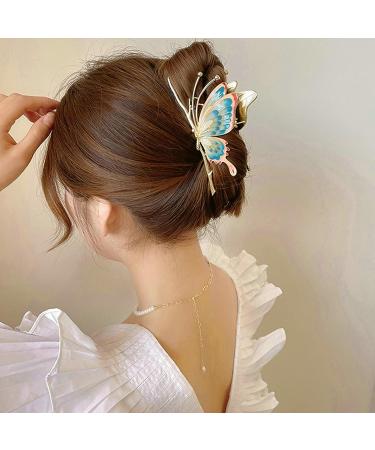 Souarts 6 PCS Flower Claw Clips for Women - Metal Hair Clips for Powerful Hold - Ideal Gifts for Women and Girls - Buy Online on GoSupps.com