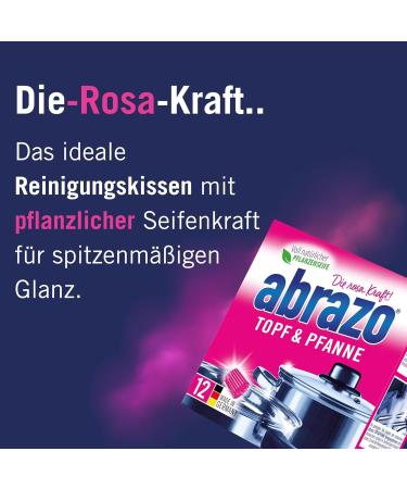 Buy Abrazo Pot & Pan Cleaning Pillows - 12 Vegan Plant Soap Sponges for Pots Grills & Ovens - Buy Online on GoSupps.com