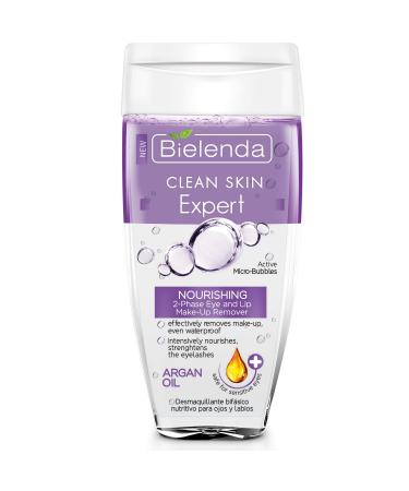 Bielenda Clean Skin Expert - Nourishing 2-Phase Eye And Lip Make-Up Remover - Clean Skin Expert Nourishing 2-Phase Eye And Lip Make-Up Remover With Argan Oil - 150 ml