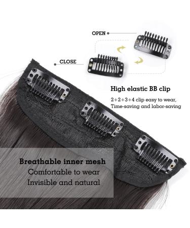 Yddm 24-Inch Dark Brown Wavy Clip-In Hair Extensions | Realistic Synthetic Hair | 4pcs Full Head | Affordable & Easy to Use - Buy Online on GoSupps.com