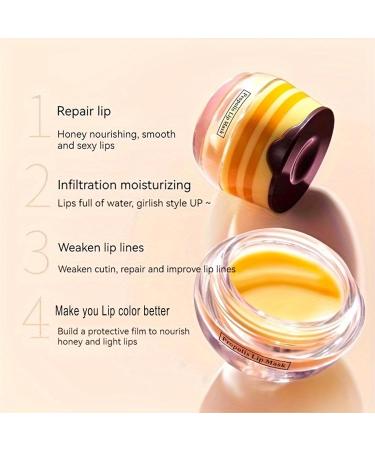 Buy Honey Pot Propolis Lip Balm - Hydrating Moisturizing Lip Mask for Nourished Lips | Anti-Wrinkle Overnight Repair Care for Men & Women - Buy Online on GoSupps.com