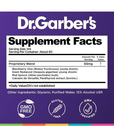 Dr. Garber's Bone Strength Oral Drops - Gemmotherapy Liquid Supplement for Bone Health - 60ml - Buy Online on GoSupps.com