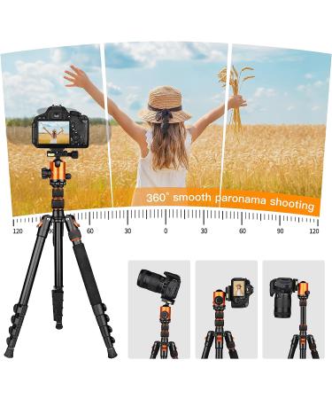 Victiv 82 Aluminum DSLR Camera Tripod | 80 Monopod | Lightweight & Durable Tripod for Travel & Work - Orange - Buy Online on GoSupps.com
