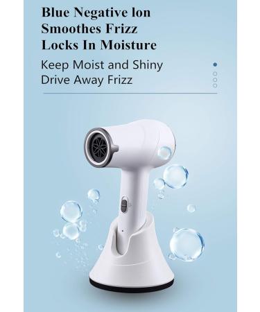Ionic Cordless Hair Dryer Portable Lightweight Blow Dryer Negative Ion Hairdryer Blowdryer with Concentrator Nozzle Cold/Hot Wind for Home & Travel - Buy Online on GoSupps.com