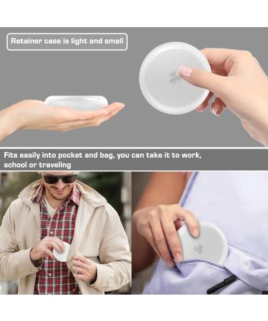 BVN 2-Pack Retainer & Denture Case - Slim Orthodontic Storage for Mouth Guards & Aligners - White - Buy Online on GoSupps.com