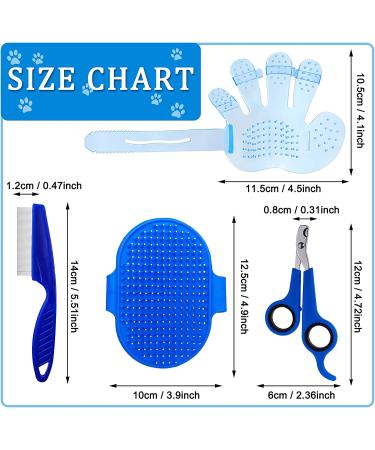 Bunny Grooming Kit: Rabbit Brush, Hair Remover, Nail Clipper, Comb & Bath Brush in Blue - Buy Online on GoSupps.com