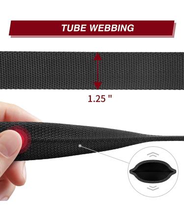 CVLIFE Two Point Sling 1.25 Wide Tube Webbing for Outdoor Sports - Black - Buy Online on GoSupps.com