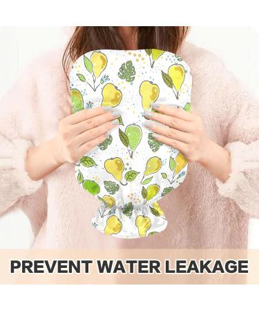 NAANLE 2L Hot Water Bottle with Palm Leaf Cover - Relief for Menstrual Cramps & Pain | Heat & Cold Therapy - Buy Online on GoSupps.com