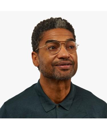 Gothenburg Blue Light Filter Glasses | High Quality Round Stainless Steel Frame | Luxreaders Scandinavian Design | 1.0 Diopter - Buy Online on GoSupps.com