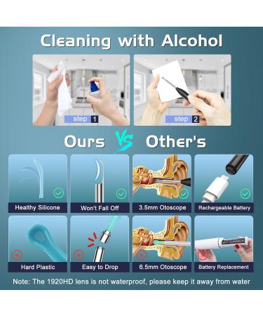 Buy Ear Wax Removal Kit with Camera - 1920HD Ear Cleaner Tool for iOS & Android | Built-in WiFi 6 Ear Pickers - Black - Buy Online on GoSupps.com