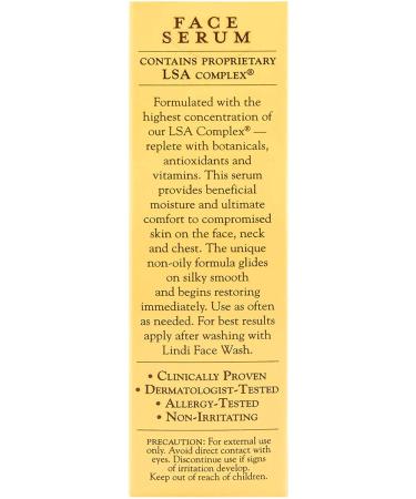 LINDI SKIN Face Serum Citrus - Ultimate Skin Relief & Moisture for Chemo Rash - Reduces Redness Rash & Itching (1 fl oz) - International Shipping Available - Buy Online on GoSupps.com