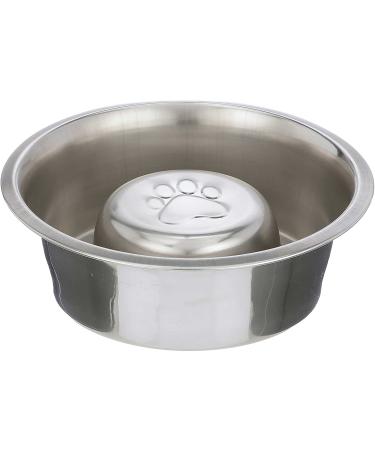 Neater Pets Slow Feed Bowl Inserts - Fits Most Elevated Feeders - Stainless Steel or BPA-Free Plastic 3 Cup Stainless Steel - Fits 7.25" - 8" Opening