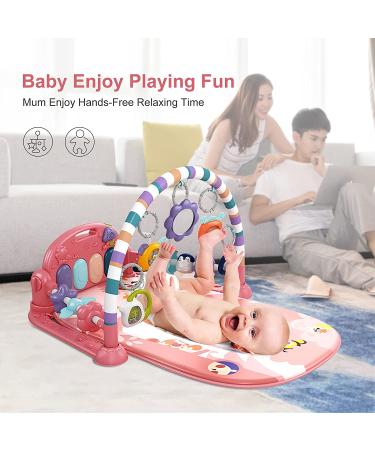 Baby Play Mat Gym Piano | Infant Learning Sensory Toys | Music & Lights | Boy & Girl Gifts | Newborn-12 Months (Pink) - Buy Online on GoSupps.com
