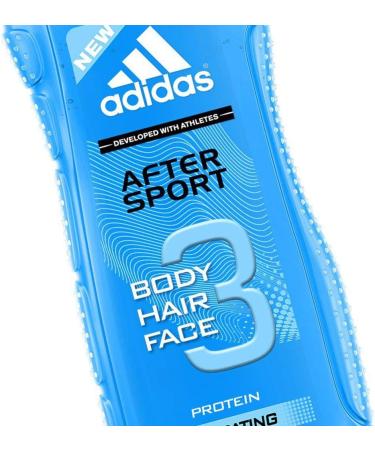 Adidas Men 3-in-1 Shower Gel Body Hair Face After Sport 250 ml - Buy Online on GoSupps.com