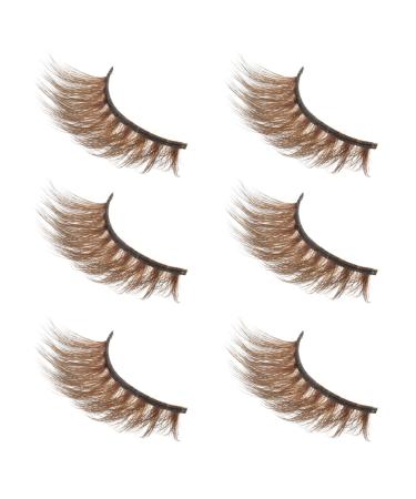 Luxshiny 3 Pairs Halloween Lashes Halloween Eyelashes Natural Fake Lashes Women s Suits Masquerade Fake Lashes Halloween Color Makeup Eyelash Fake Eyelash Thicken Set Miss