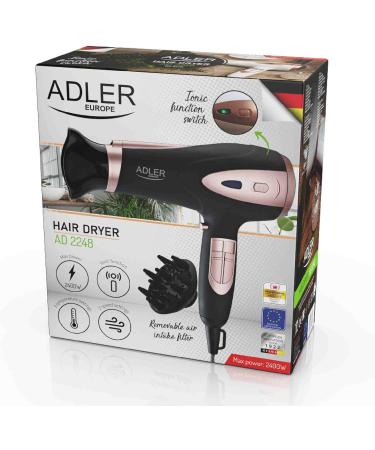 Adler AD 2248B hairdryer 2200 W Black - Buy Online on GoSupps.com