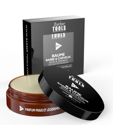 Bart balm |N 1 |With 100% natural oils 30ml - Made in France nourish provides moisture structured.With 2 growth 2 butts 5 vegetable oils 2 essential oils vitamin E - barber tools