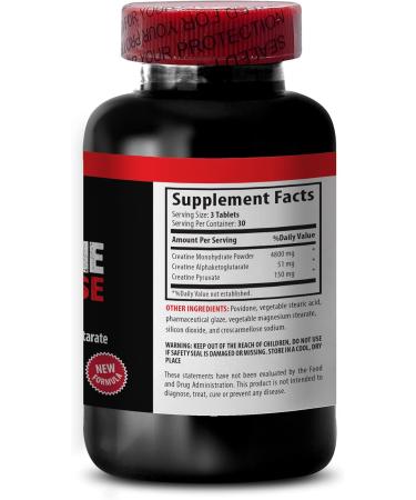 Bodybuilding Supplements for Men - CREATINE TRI-Phase 3X | Unflavored Creatine Monohydrate Pills for Muscle Gain & Recovery - 90 Tabs - Buy Online on GoSupps.com