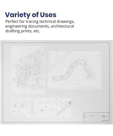 10-Sheets 18x24 Pacific Arc Drafting Vellum Paper Rag with Title Block - Border Included - Buy Online on GoSupps.com