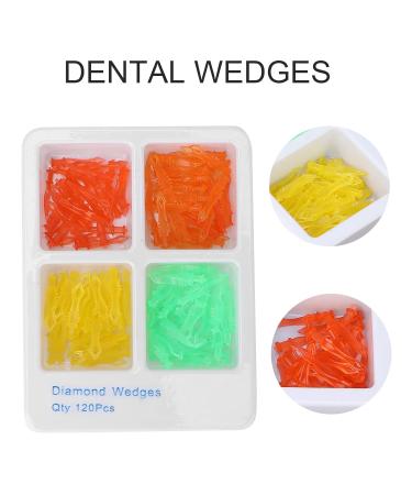 120pcs Dental Wedges Set 4 Sizes Plastic Poly Wedges with Holes for Dental Clinics | International Shipping Available - Buy Online on GoSupps.com