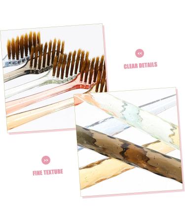 Minkissy 12th Crystal Handle Toothbrush with Dental Floss | Ergonomic Daily Oral Hygiene Brush | Best for Dental Care - Buy Online on GoSupps.com