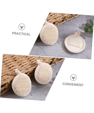 FOMIYES 2pcs Bath Towel Exfoliating Cloths - Natural Loofah Pads & Sponges for Body and Face - Ideal Shower Accessory - Buy Online on GoSupps.com