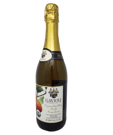 Gavioli Organic Sparkling Italian Grape Juice Non-Alcoholic 25.4 FL OZ - Peach