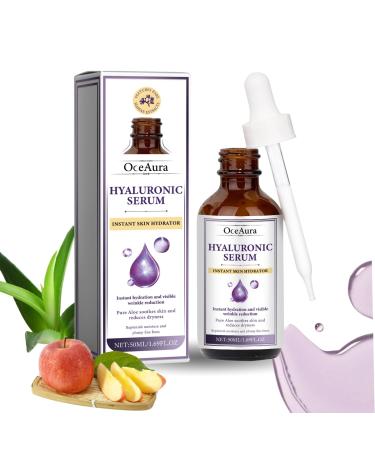 IZBEAUVO Hyaluronic Serum Hyaluronic Acid Serum For Face Anti Aging Serum For Face Smooth Fine Lines Hydrating Serum To Reduce Fine Lines&Wrinkles Youthful Skin Rejuvenating Serum For All Skin Types