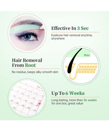 Beauty7 Pre-cut Wax Strips for Face & Eyebrow Shaper - 24pcs Cold Waxing Strips + 4 Cleaner Oil Wipes, Facial Hair Removal Solution - Buy Online on GoSupps.com