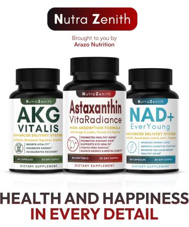 Astaxanthin Supplement with Omega-3 Vitamin E & Lutein 60 Capsules for Super Antioxidant Support Energy Boost Mental Clarity & Eye/Skin Care Triple-Action Formula (Powerful Antioxidant Complex) - Buy Online on GoSupps.com
