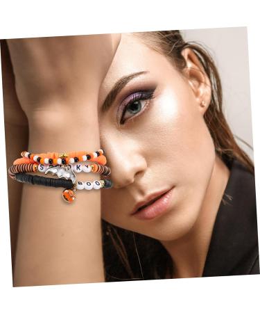 ABOOFAN 1 Set Charm Bracelets Party Jewelry Bracelets Aesthetic Bracelet for Women Decor Beads Elastic Bracelet Beaded Bracelet Wrist Jewelries Bead Bracelet Polymer Clay Miss Letter - Buy Online on GoSupps.com