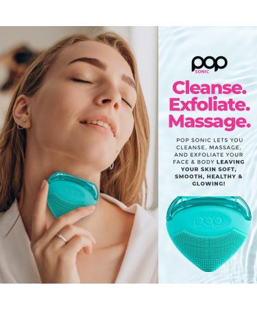 Pop Sonic Strawberry 3-in-1 Skin Exfoliating Cleanser - Turquoise - Buy Online on GoSupps.com