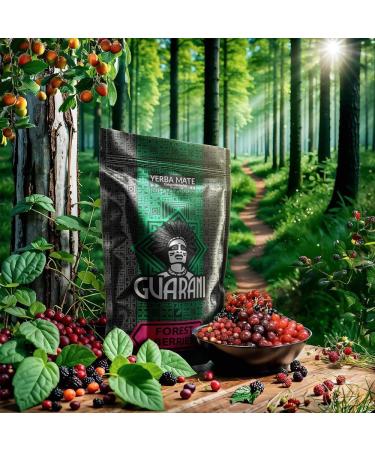 Guarani Forest Berries 500g Yerba Mate du Paraguay aux Fruits des Bois Goji Canneberge & P tales de Bleuet Saveur Intense et Fum e - Buy Online on GoSupps.com