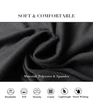 7cm Wide Black Headbands for Women Men Yedtreg 2pack Fashion Head Bands for Women's Hair Soft Fabric Stretchy Hair Bands for Makeup Yoga Running Sports (Black/White) B-Black/White - Buy Online on GoSupps.com