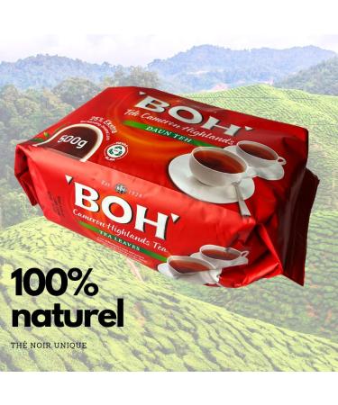 ALIBOOSTER BOH Black tea 500 g infusion robust and lively mountains Asia Cameron Highlands - Buy Online on GoSupps.com