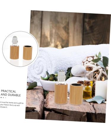 Buy 1pc Red Roller Ball Essential Oil Bottle - Empty Wood Roll-on Perfume Bottle for Diffuser & Sample 5x2x2CM - International Shipping Available - Buy Online on GoSupps.com