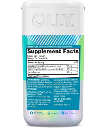OLLY Miss Mellow Capsules - Hormone Balance & Mood Support for Women - 30 Vegan Capsules - Buy Online on GoSupps.com