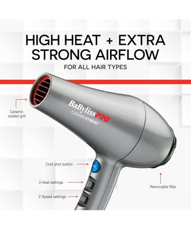 BaBylissPRO Ceramix Xtreme Ionic and Ceramic Hairdryer 1 Count - Buy Online on GoSupps.com