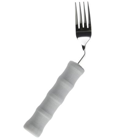 Homecraft Lightweight Foam Handled Cutlery - Angled, Fork, Right, (Eligible for VAT relief in the UK) Fork for Limited Wrist Movement, Independent Self-Feeding Utensil for Arthritis, Elderly, Disabled Right Handed Fork