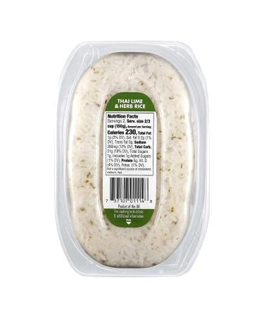 Veetee Thai Lime and Herb 2 Minute Microwavable Rice Meals - 10.6oz (Pack of 6) | Gluten Free, Precooked & Ready to Eat - Buy Online on GoSupps.com