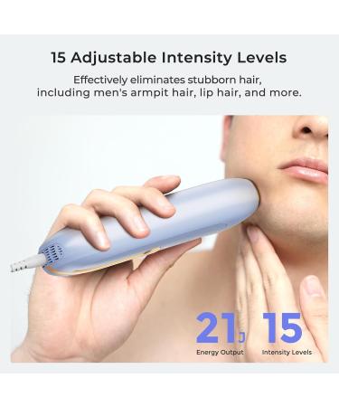 Painless Sapphire Ice IPL Hair Removal Device - Safe at Home & Unlimited Flashes for Men & Women - Buy Online on GoSupps.com
