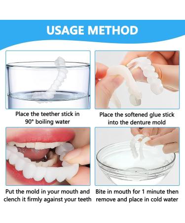 Fluktrix Instant Veneers - Brightening Cosmetic Clip-In Teeth for Men & Women | Self-Confident Smile | Upper & Lower Pairs - Buy Online on GoSupps.com