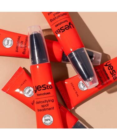 Yes To Tomatoes Spot Treatment | Detoxifying Formula with Salicylic Acid, Charcoal, and Witch Hazel | Vegan & Cruelty Free | 0.5 Fl Oz - Buy Online on GoSupps.com