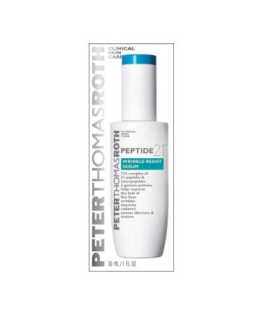 Peter Thomas Roth Peptide 21 Wrinkle Resist Serum - Improve Fine Lines, Wrinkles, Elasticity, Radiance, Uneven Skin Tone | Peptides & Neuropeptides - Buy Online on GoSupps.com