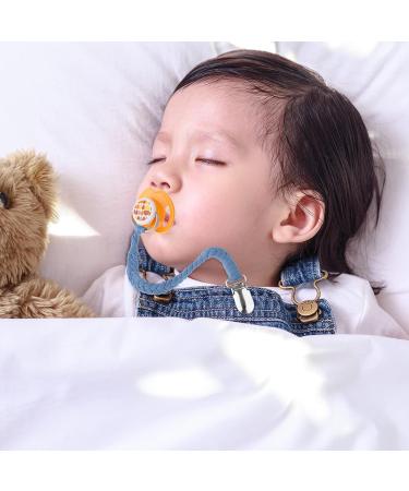 HAUTOCO Handmade Braided Pacifier Clip Set for Baby Boys and Girls - 6PCS Neutral Binky Holder Leash Smoother Clips for Pacifiers and Teething Toys in 6 Colors - Buy Online on GoSupps.com