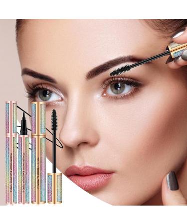 Eyeliner and Mascara Set | 4D Waterproof and Long-Lasting Makeup Volumizing and Lengthening Mascara & Waterproof Eyeliner - for women and girls perfect for dates - Buy Online on GoSupps.com