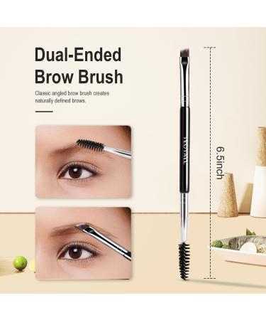 TEOYALL Eyebrow Liner Brushes - Dual-Ended Angled Bristles & Spoolie for Perfect Eye Makeup | All-in-One Set for Professional Results - Buy Online on GoSupps.com