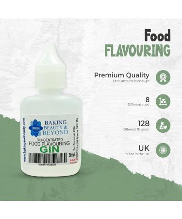 Baking Beauty and Beyond Concentrated Food Flavouring Oil - Dozen of Professional Quality Food Grade Flavouring Oil for Candy Making Baking Cooking Lip Balm and Lip Gloss - Gin (50ml) - Buy Online on GoSupps.com