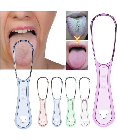 GouDan 10Pcs Tongue Scraper for Adults & Children - Purple | Effective Oral Care Tool - Buy Online on GoSupps.com
