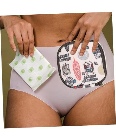 Lurrose 2-St Pad Storage Bag | Silent Pillow Holder & Tea Towels Pocket | Ideal for Period Travel | Women's Bandages | Laminated Cotton Organizer - Buy Online on GoSupps.com